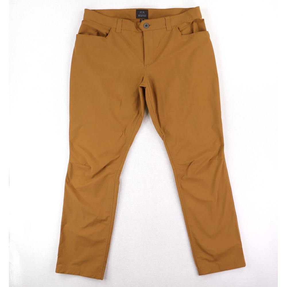 KUIU Bridger Pants Mens 38x33 Ochre Brown Stretch Hunting Hiking Outdoor 15025